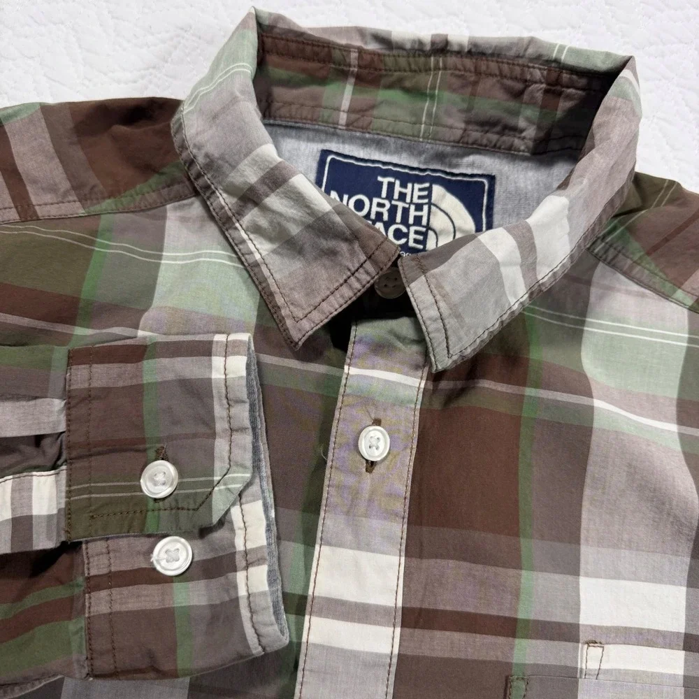 The North Face Plaid Button Up Shirt Men's M Long Sleeve‎ California Heritage